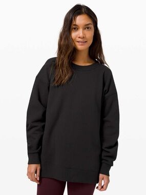 lululemon athletica Perfectly Oversized Crew Sweatshirt - Black